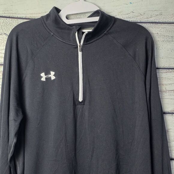 Under Armour AllSeasonGear Black 1/4 Zip Pullover M - Picture 2 of 6